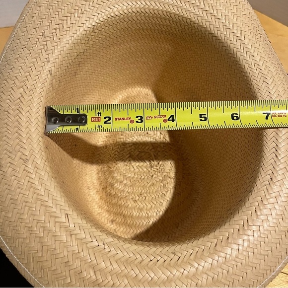 Straw Fedora Hat Trilby Cuban Sun Cap Summer Beach Sun Panama Short Brim Mens OS - Picture 6 of 7